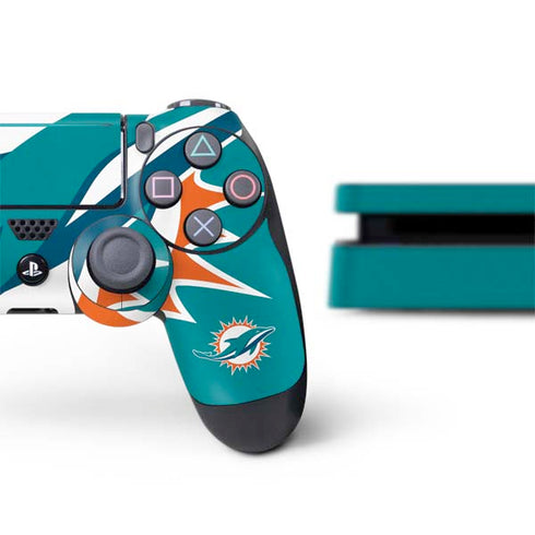 NFL Miami Dolphins Large Logo PS4 Slim Bundle Skin